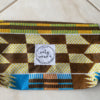 West African Wax Fabric "Kuzas" Accessories or Make Up Bag