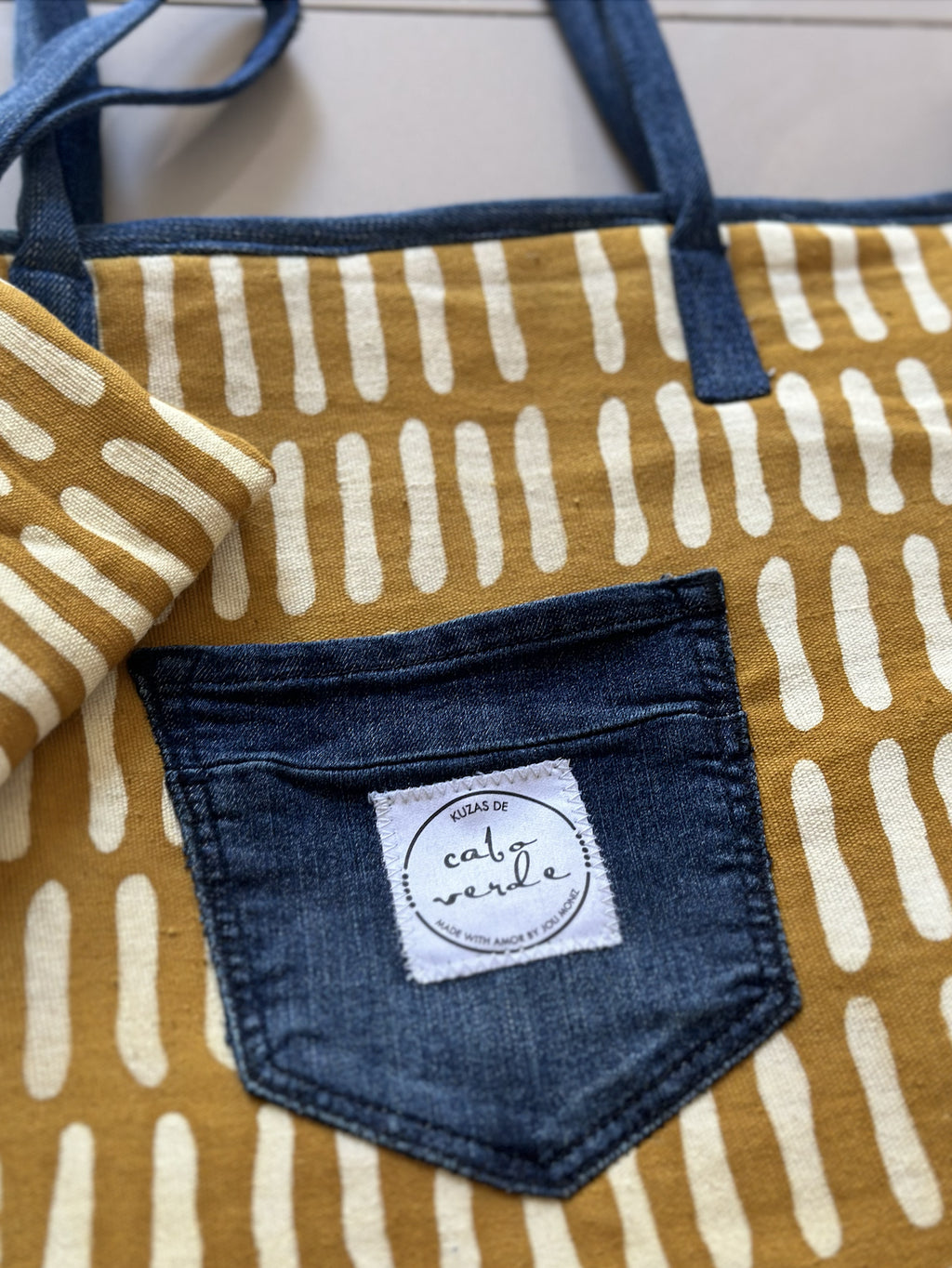 Malian Mud-cloth "Kuzas" Tote Bag Purse & Wristlet