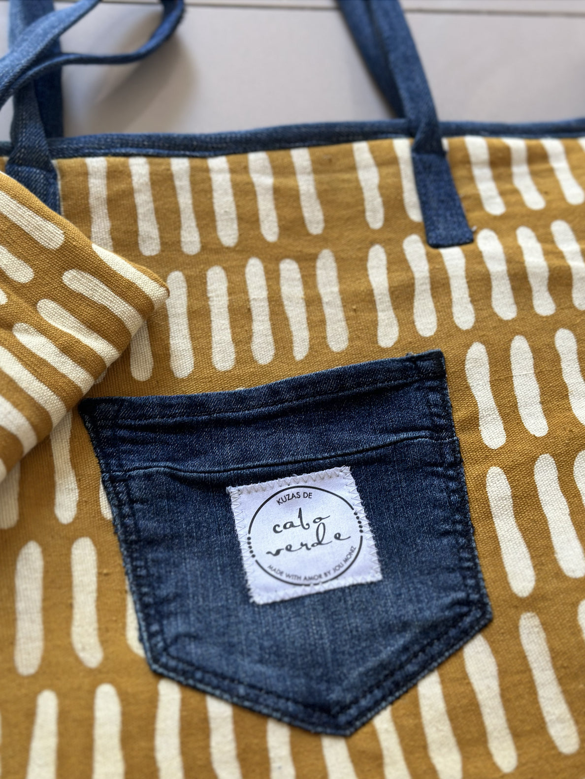 Malian Mud-cloth "Kuzas" Tote Bag Purse & Wristlet